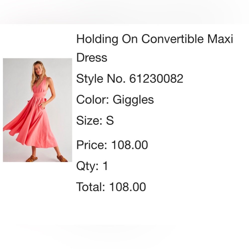 FREE PEOPLE Convertible Maxi Dress
